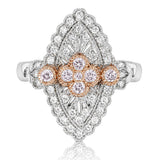 Argyle Pink Diamond Ring set in 18 Carat White & Rose Gold