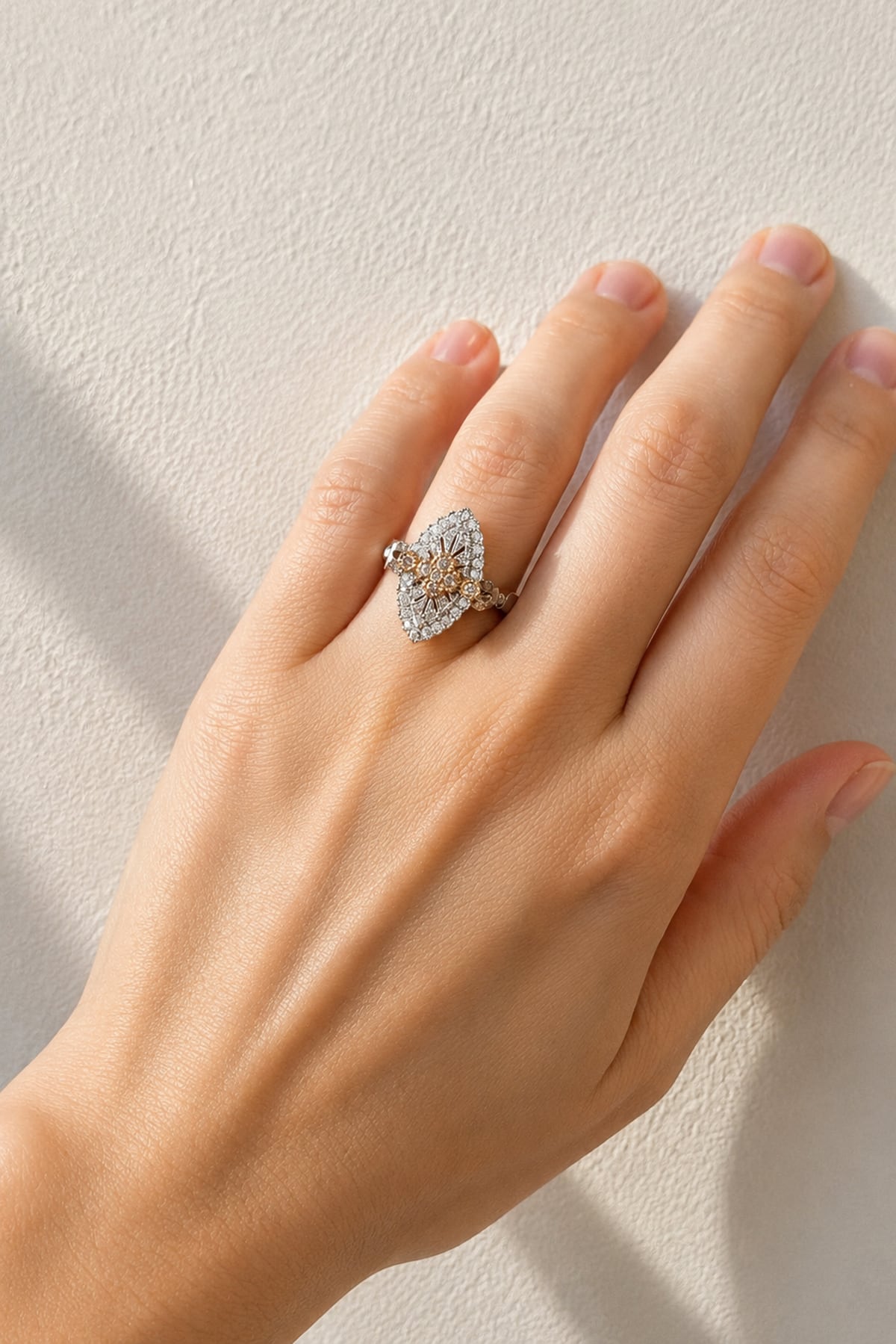 Argyle Pink Diamond Ring set in 18 Carat White & Rose Gold