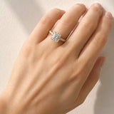 Princess Cut Diamond Ring set in 18ct Two-Tone Gold