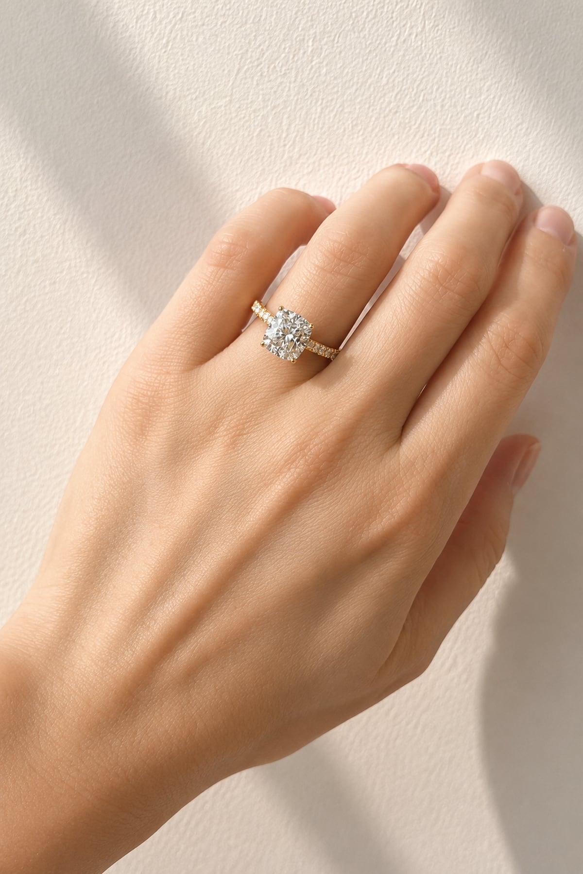 Princess Cut Diamond Ring set in 18ct Two-Tone Gold