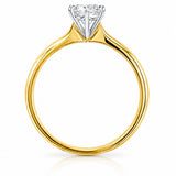 0.5 Carat Round Brilliant Cut Diamond Solitaire Ring in 18ct Gold