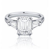 Emerald Cut Diamond Ring Handcrafted by LeGassick.