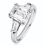 Emerald Cut Diamond Ring Handcrafted by LeGassick.
