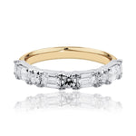 Modern Diamond Set Ring In Yellow and White Gold available from LeGassick Fine Jewellery, Gold Coast, Australia.