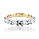 Modern Diamond Set Ring In Yellow and White Gold available from LeGassick Fine Jewellery, Gold Coast, Australia.