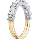 Modern Diamond Set Ring In Yellow and White Gold available from LeGassick Fine Jewellery, Gold Coast, Australia.