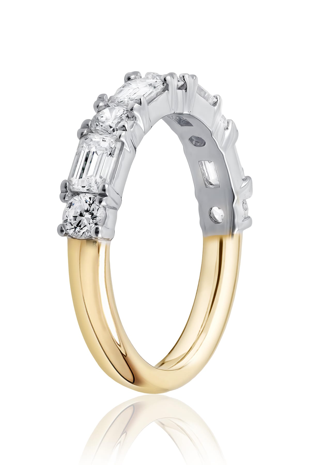 Modern Diamond Set Ring In Yellow and White Gold available from LeGassick Fine Jewellery, Gold Coast, Australia.