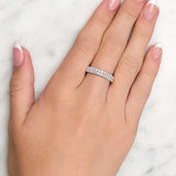Double Row Diamond Ring In 18ct White Gold available from LeGassick Fine Jewellery, Gold Coast, Australia.