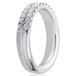 Double Row Diamond Ring In 18ct White Gold available from LeGassick Fine Jewellery, Gold Coast, Australia.