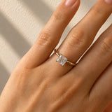 1 Carat Princess Cut Diamond Engagement Ring in 18ct Gold