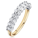 11 Oval Diamond Wedding Ring Set In Yellow & White 18ct Gold available from LeGassick Fine Jewellery, Gold Coast, Australia.