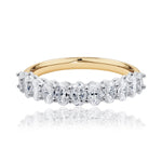 11 Oval Diamond Wedding Ring Set In Yellow & White 18ct Gold available from LeGassick Fine Jewellery, Gold Coast, Australia.
