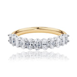 11 Oval Diamond Wedding Ring Set In Yellow & White 18ct Gold available from LeGassick Fine Jewellery, Gold Coast, Australia.