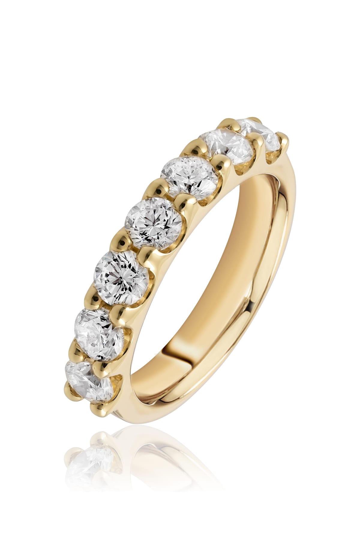 Seven-Stone Diamond Ring In 18ct Yellow Gold available from LeGassick Fine Jewellery, Gold Coast, Australia.