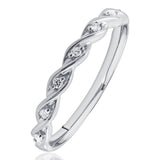 Elegant White Gold Diamond Twist Ring available from LeGassick Fine Jewellery, Gold Coast, Australia.