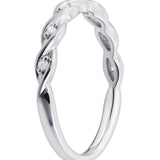 Elegant White Gold Diamond Twist Ring available from LeGassick Fine Jewellery, Gold Coast, Australia.