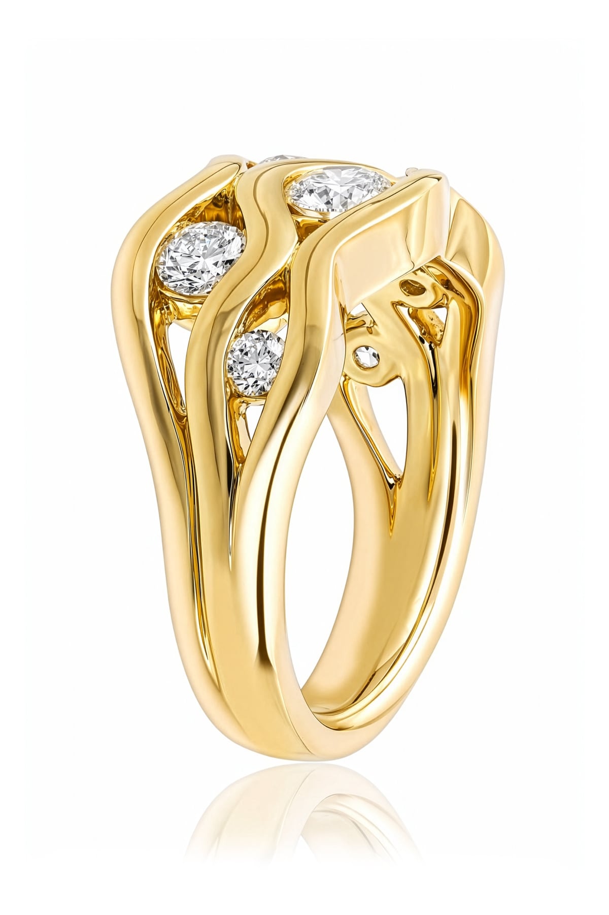 18ct Yellow Gold Six-Stone Diamond Ring from LeGassick.