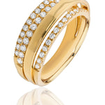 Multi-Layer Diamond Ring set in 18ct Yellow Gold
