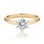 0.70ct Diamond Solitaire Ring set in 18ct Yellow & White Gold
