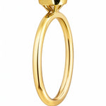 Bezel Set Cushion Cut Diamond Ring set in 18ct Yellow Gold at LeGassick.