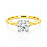 0.80 Carat Round Brilliant Diamond Solitaire Ring in 18ct Yellow & White Gold
