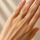 0.80 Carat Round Brilliant Diamond Solitaire Ring in 18ct Yellow & White Gold