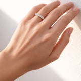 Claw Set Diamond Band set in 18ct Yellow Gold