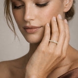 Claw Set Diamond Band set in 18ct Yellow Gold