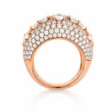 Pear & Round Brilliant Diamond Dress Ring in 18ct Rose Gold