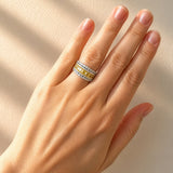 Fancy Yellow Diamond Dress Ring in 18ct White & Yellow Gold