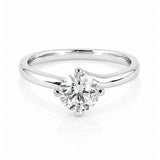 1 Carat Round Brilliant Diamond Solitaire Ring in 18ct White Gold