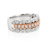 Argyle Pink Diamond Dress Ring set in 18ct White & Rose Gold