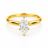 0.75 Carat Marquise Diamond Engagement Ring in 18ct Yellow Gold