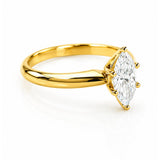 0.75 Carat Marquise Diamond Engagement Ring in 18ct Yellow Gold