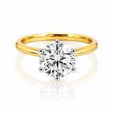 2 Carat Diamond Solitaire Ring in 18ct Yellow & White Gold