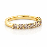 Champagne Diamond Band in 18ct Yellow Gold