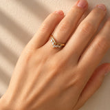 Marquise Diamond Tiara Ring set in 18ct Yellow Gold