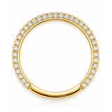 Pavé Diamond Wedding Band in 18ct Yellow Gold