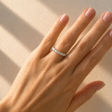 Radiant Cut Diamond Band In 18ct Two Tone Gold