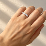 Seven Oval Diamond Band in 18ct Yellow & White Gold
