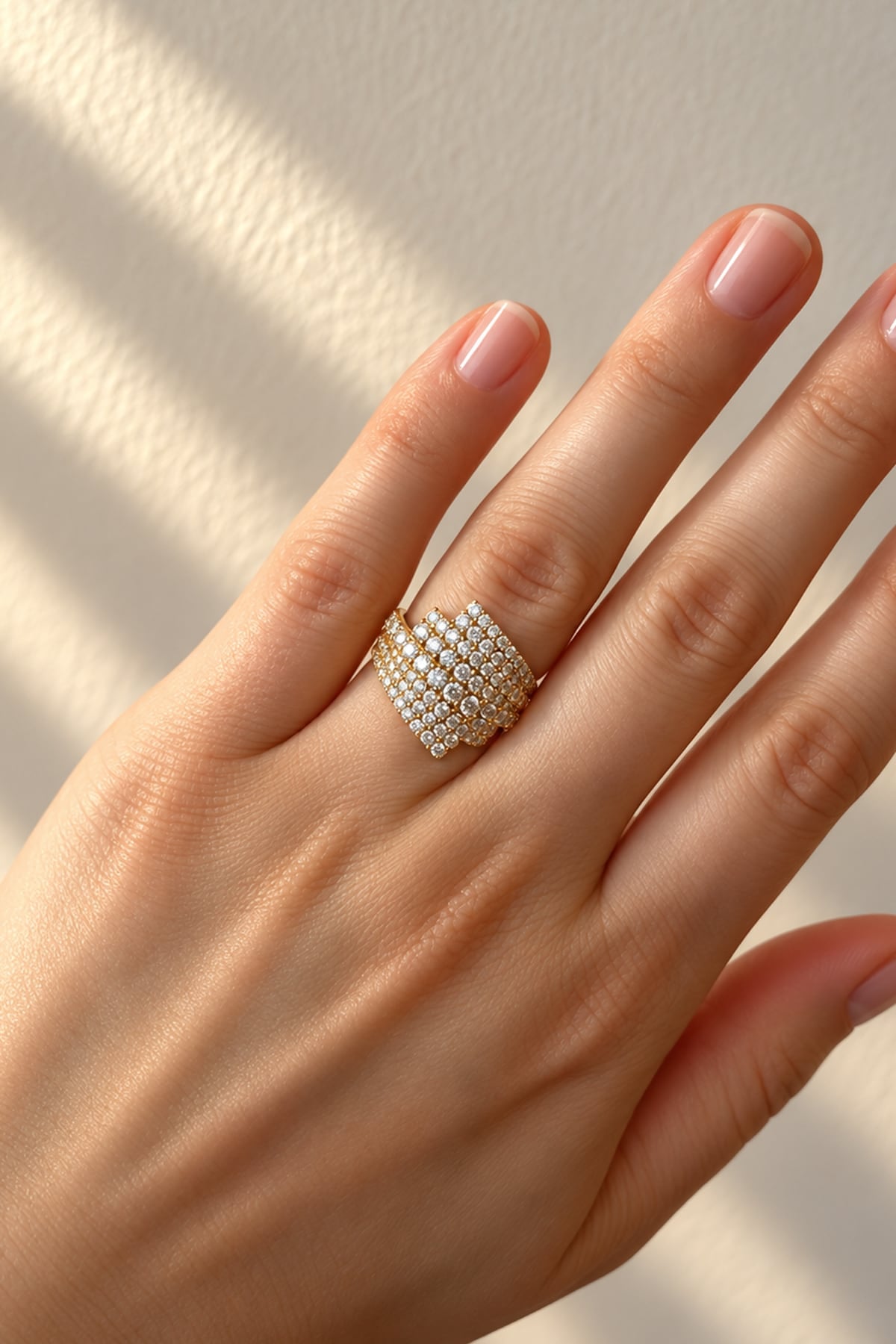 2.25ct Diamond Multi-Row Wrap Dress Ring in 18ct Yellow Gold