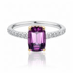 Pink Spinel & Diamond Ring set in 18ct White & Rose Gold at LeGassick.