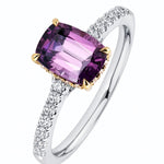 Pink Spinel & Diamond Ring set in 18ct White & Rose Gold at LeGassick.