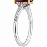Pink Spinel & Diamond Ring set in 18ct White & Rose Gold at LeGassick.