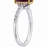 Pink Spinel & Diamond Ring set in 18ct White & Rose Gold at LeGassick.