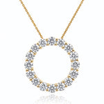Diamond Circle of Life Slider Pendant set in 18ct Yellow Gold at LeGassick.