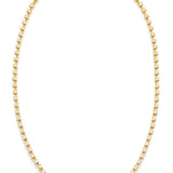 Graduating Claw Set Diamond Necklet set in 18ct Yellow Gold