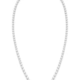 Graduating Claw Set Diamond Necklet set in 18ct White Gold