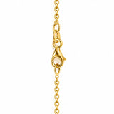 Emerald Cut Diamond Solitaire Necklace in Yellow Gold