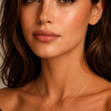 Zambian Emerald & Diamond Pendant with chain in 18ct Yellow Gold